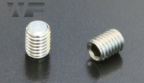 Flat Point Grub Screw Iso Din M In A Stainless Steel