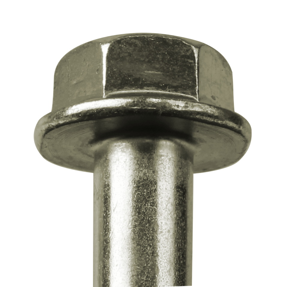 M6 x 12mm Flange Bolt Hex Head (Unserrated) in A2 Stainless - DIN