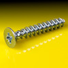 image of Pozi Countersunk Thread Forming Screws for Plastics, 30 Degree Thread