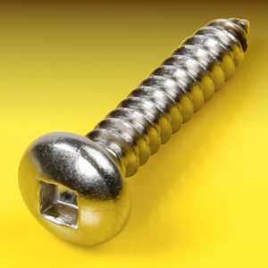 image of Square Drive Pan Head Self Tapping Screws Type C Point & AB Thread