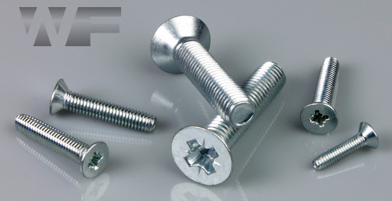 Pozi Csk Thread Rolling Screws for Metal DIN 7500 Type ME-Z in BZP image