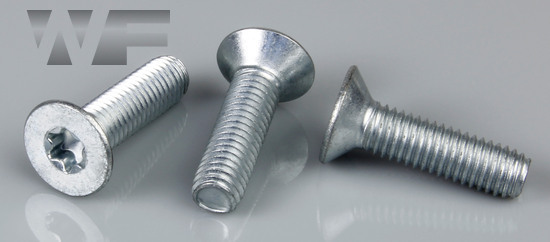 Six Lobe or Torx Csk Thread Rolling Screws for Metal DIN 7500 Type ME-T in BZP image