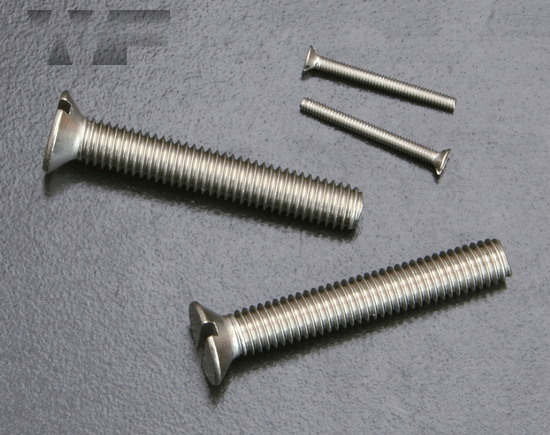 Slotted Csk Machine Screws Iso 2009 Din 963 M8 In A2 Stainless Steel