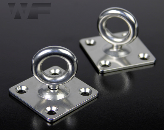 Square Pad Eye Plate with Swivel in A2 image