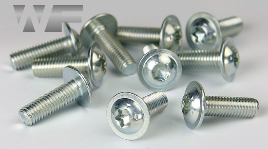 Torx Button Head Screws With Flange in BZP-10.9 image