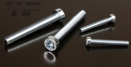 M8 x 45 T45 Torx Low Head Cap Screw in Zinc Plated High Tensile 8.8 ...